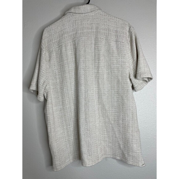 Hollister Textured Cotton Waffle Knit Short Sleeve Button-Up Shirt – Men’s M - Picture 5 of 6